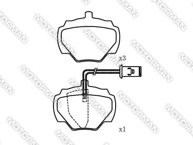 BRAKE PAD D518-7398